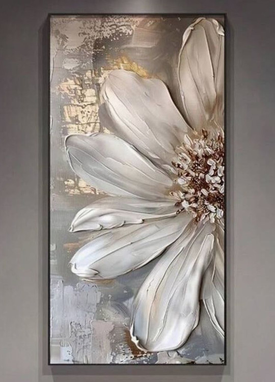 تابلو دکوراتیو مدل گل برجسته