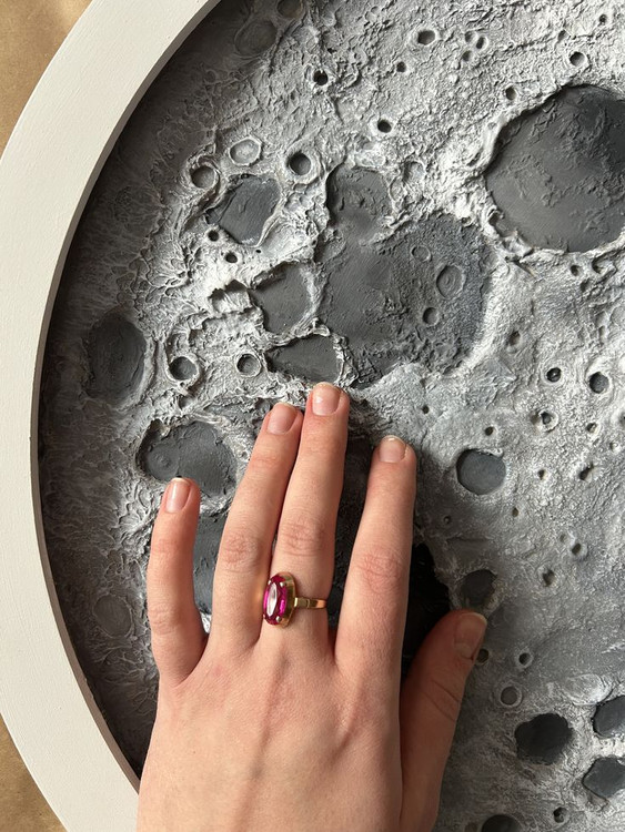 تابلو دکوراتیو ماه ریموت دار