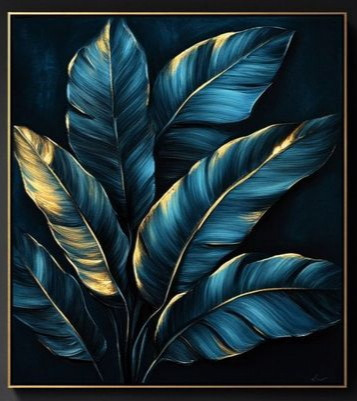 تابلو نقاشی برگ موز