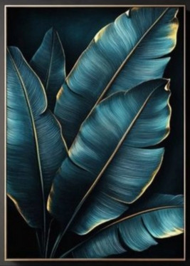 تابلو دکوراتیو نقاشی برگ موز